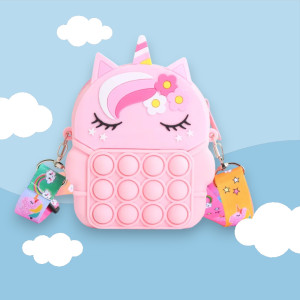 Mini bag pop it dulce unicornio-Rosa