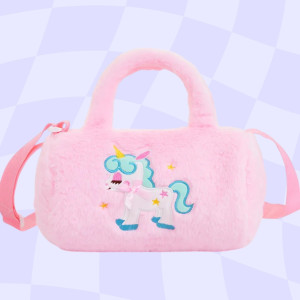 Bolso unicornio suave- rosa