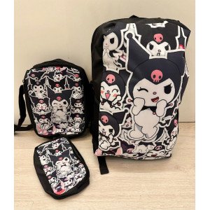 KUROMI BACKPACK. REBAJAS. ANTES 35€ AHORA 25€ CON ESTUCHE Y BANDOLERA DE REGALO