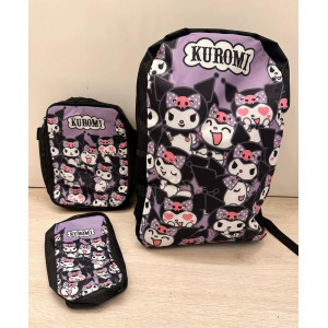 KUROMI 2 BACKPACK. REBAJAS. ANTES 35€ AHORA 25€ CON ESTUCHE Y BANDOLERA DE REGALO